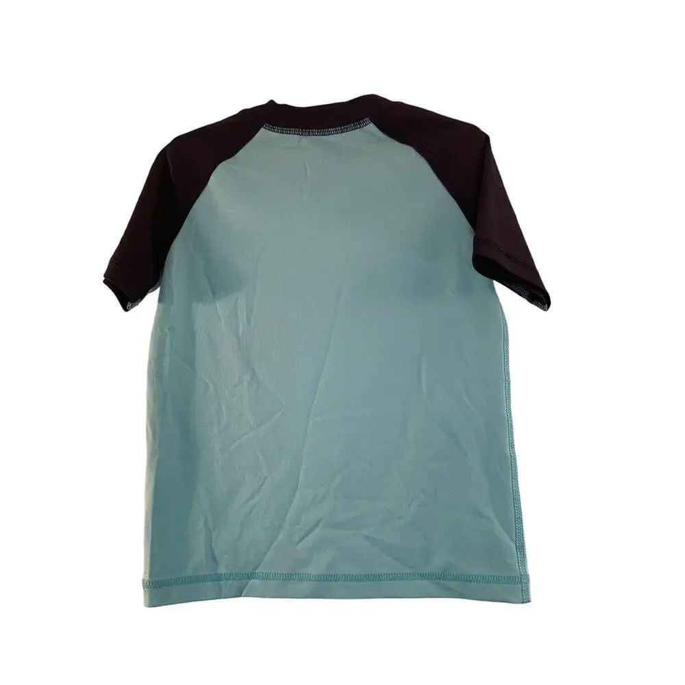 SPORT PLACE Boy’s Bite Size Shark Short Sleeve Swim Shirt / Size: 5T